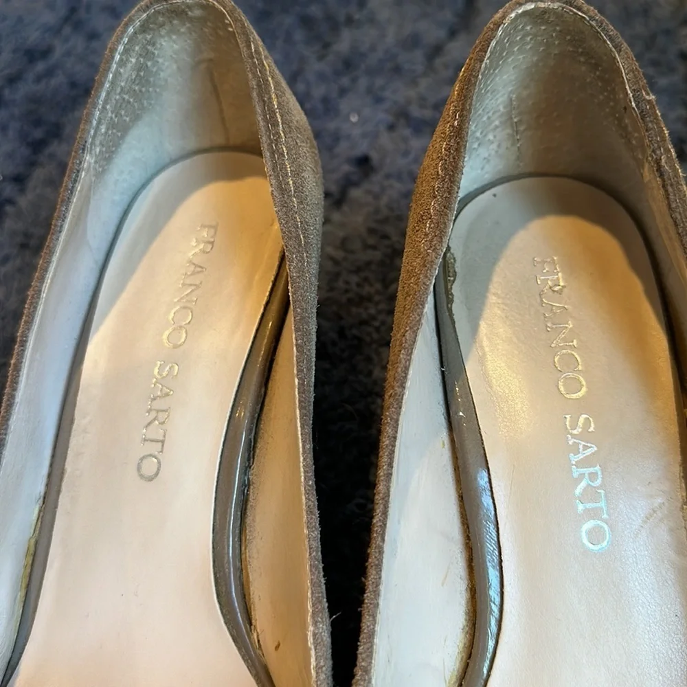 Franco Sarto caramel colored shade wedges - size 7.5